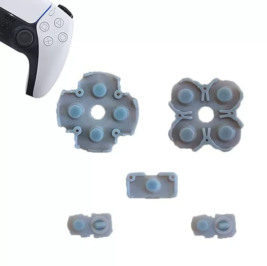 Silicone Conductive Button Kit for PS5 Controller (PS5), Replacement Pads 1st–3rd Gen
