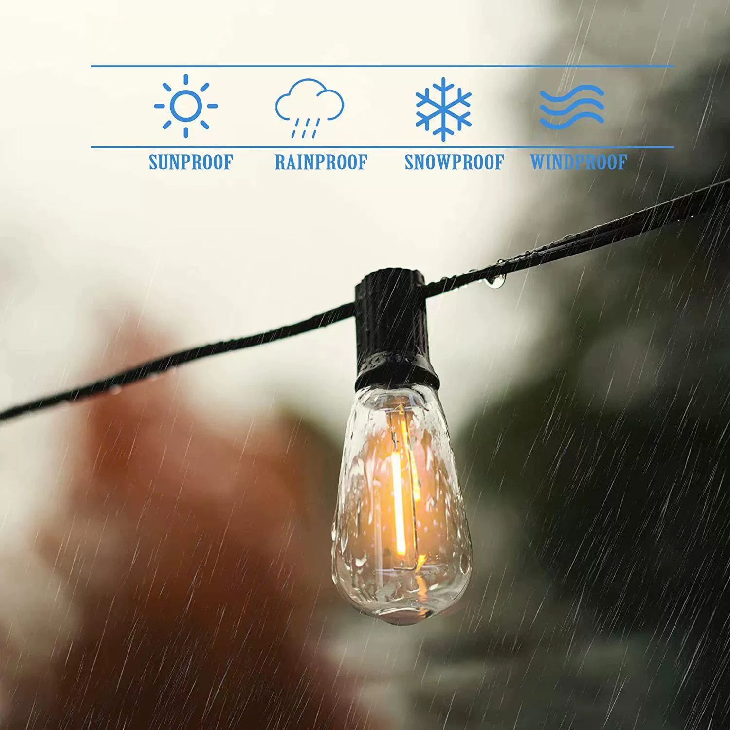 ST38 lámpara de camping al aire libre lámpara LED impermeable decoración de patio tienda de campaña de vacaciones ambiente de diseño de lámpara de luz de color