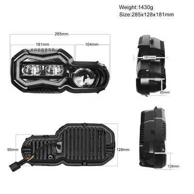 to F800Gs F700Gs F650Gs: Motorcycle headlights, headlights