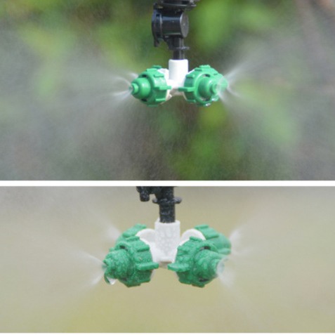 Colgante micro spray traje de rociadores de efecto invernadero pulverización automática rotación refracción atomización riego ahorro de agua colgando micro spray