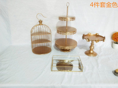 Soporte de postre soporte de exhibición decoración estante de la torta multi-capa europea té de la tarde tres capas merienda soporte bandeja mesa de comida fría image 9