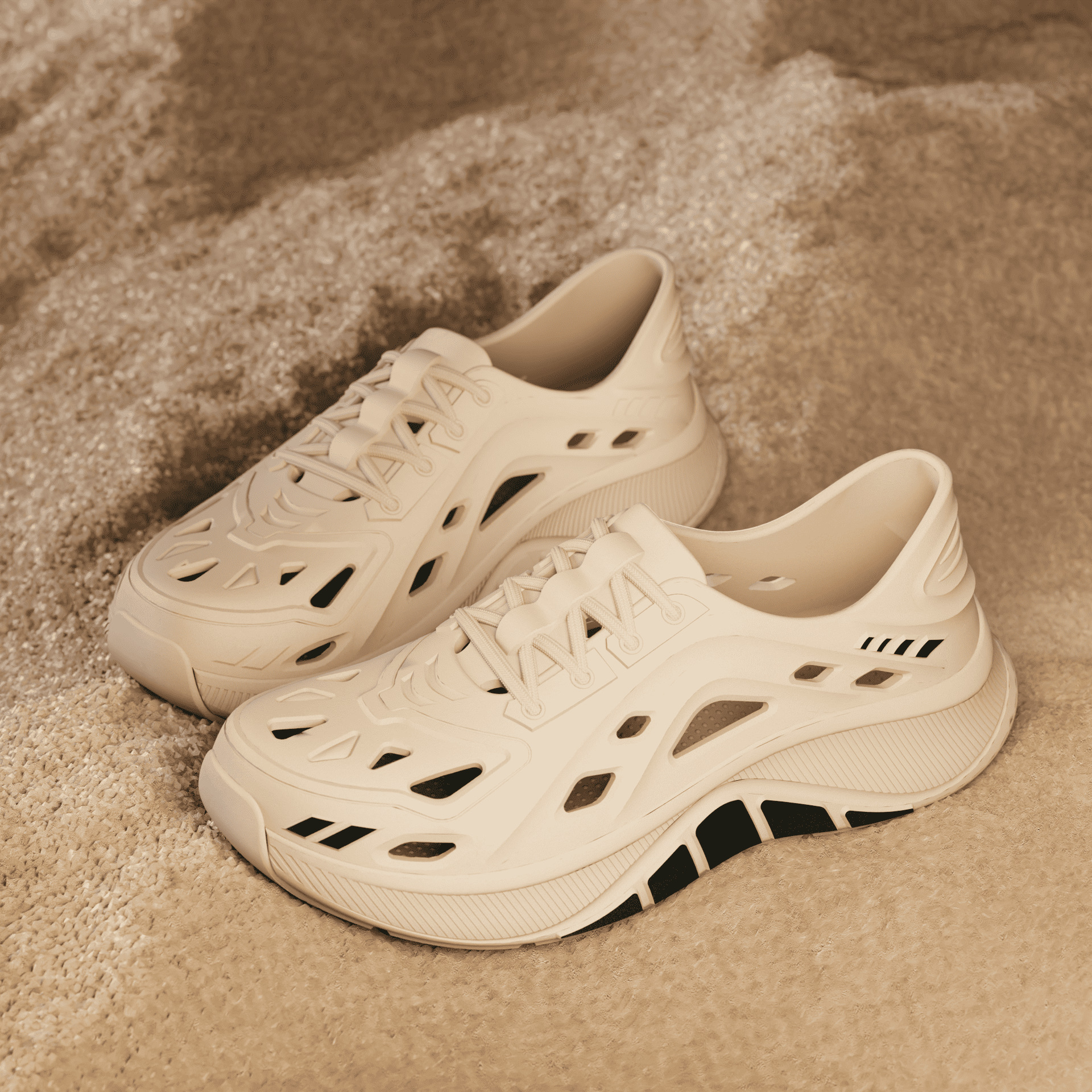 Shuoxi Shoes Dames Zomer Outdoor Schoenen 2025 Nieuw Model Dikke Zool Slijtvast Antislip Geurvrij Ademend Wandelen_voghion.com