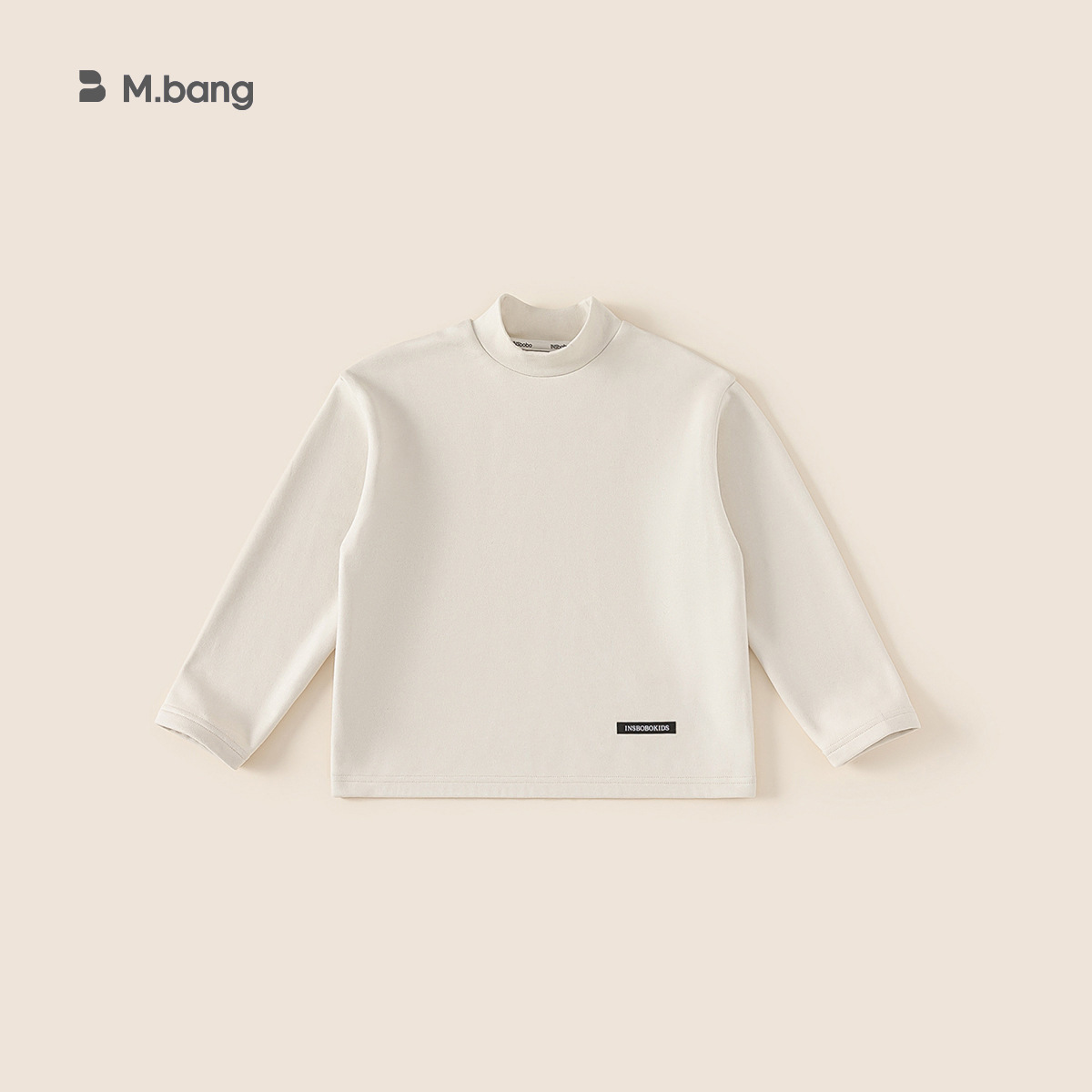 Ropa de invierno para niños, camiseta de fondo de cuello medio alto para niñas, camiseta caliente para niños, camiseta de etiqueta, camiseta interior