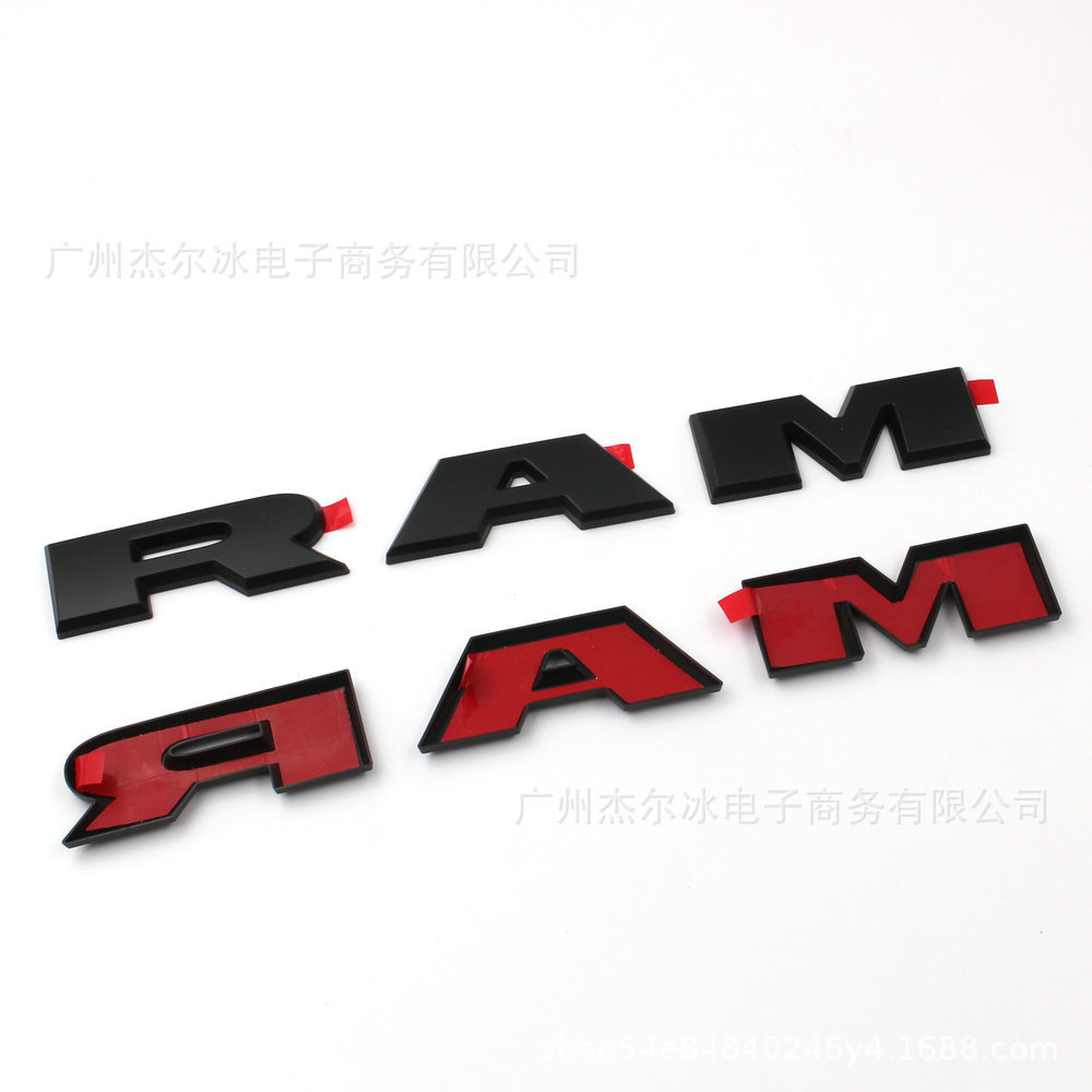 Suitable for Dodge Ram Cover Car Emblem, Door Side Emblem, Ram1500 Modification Sticker, Side Emblem Modification Car Emblem