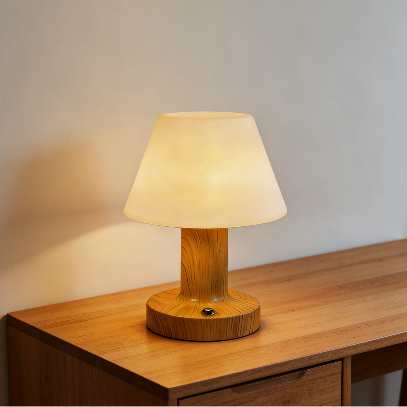 Amazon transfronteriza redonda creativa lámpara de hongo LED lámpara de escritorio USB lámpara de noche dormitorio lámpara de cabecera decorativa luz de atmósfera image 4