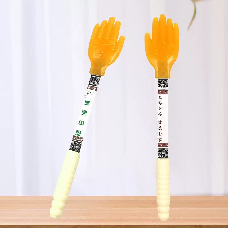 经络拍痧板家用敲打腿肩背拍打按摩棒按摩捶硅胶拍痧掌小黄手拍