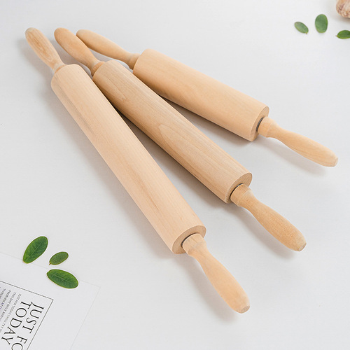 Hemu paintless wax-free roller rolling pin wooden rolling pin dumpling skin pressing pin baking tool good helper