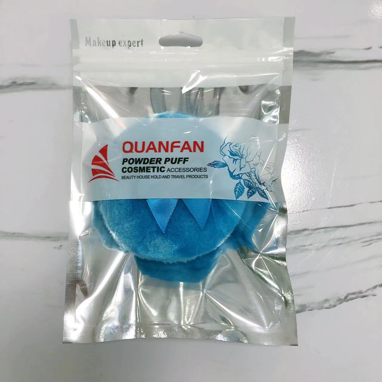 Soporte de terciopelo polvo de cuerpo puff polvo soplo largo esponjoso esponja esponjoso polvo suelto polvo denso pastel de maquillaje de reemplazo