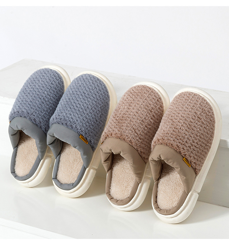 Mules d'intérieur pour femmes, chaussures plates, légères, lavables, antidérapantes, semelles en caoutchouc, confortables, en mousse à mémoire de forme, pantoufles en coton_voghion.com
