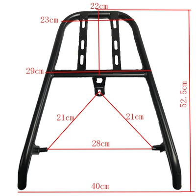 Medium-sized Xunying Thickened Tail, Motorcycle tail - black-new-iron-shelves