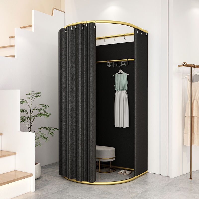 Cortina de vestuario portátil plegable simple para vestuario de vestuario móvil temporal del centro comercial