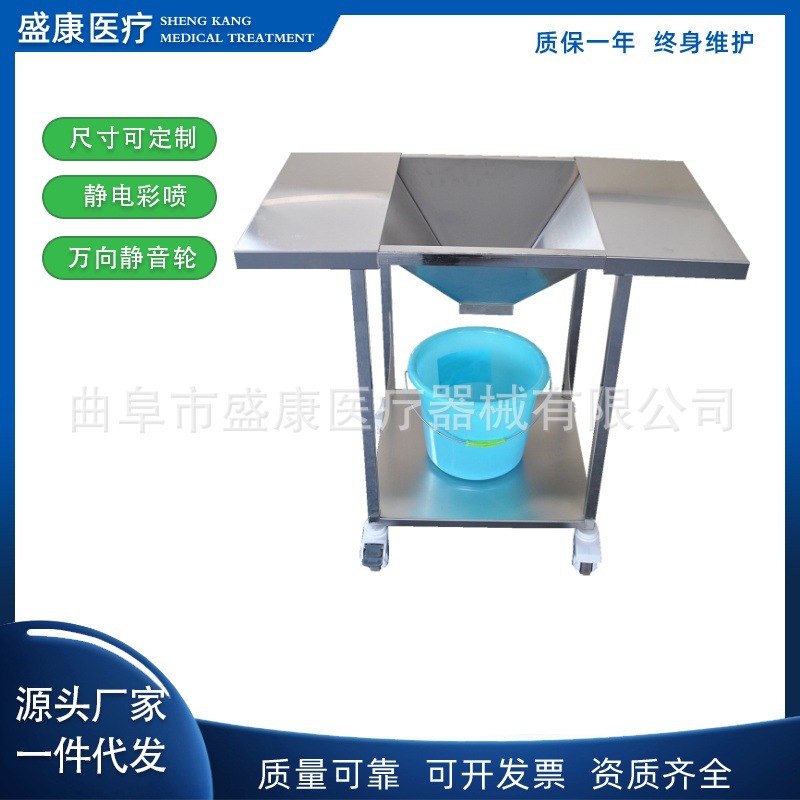 不锈钢清创车304不锈钢手术清创推车门诊清洗车冲洗车
