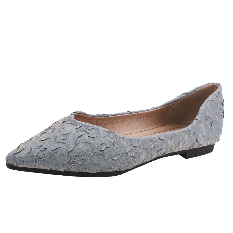2021 viento de la noche de primavera suave todo partido plana dama de hadas punta estrecha boca baja más tamaño zapatos de una sola capa para mujeres 41-43 image 9