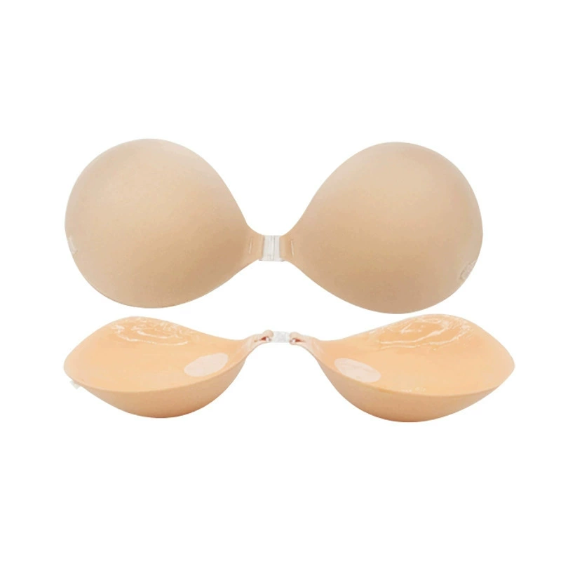 Утолщенный бюстгальтер-бандо без бретелек с круглой чашкой 5 см, нескользящий невидимый бюстгальтер без бретелек.