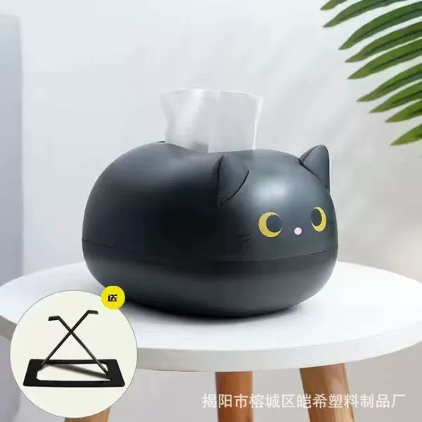 Чёрный (кот), поддон для салфеток