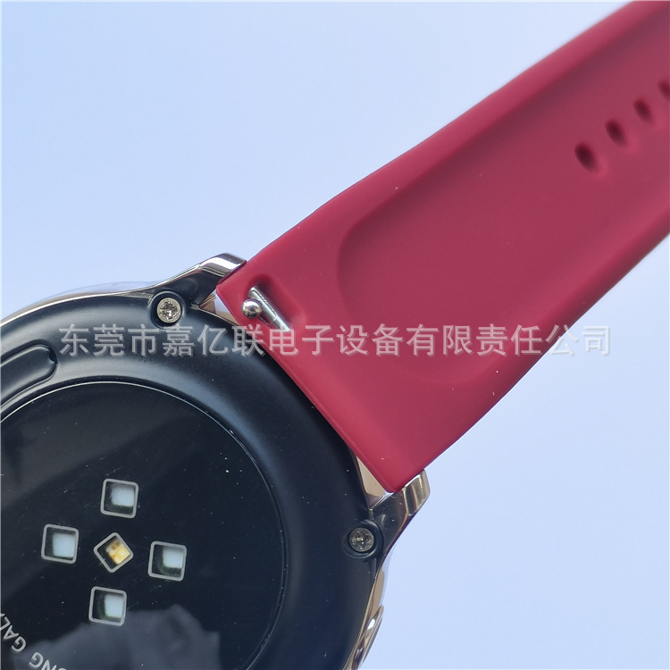 Best-selling single-color silicone 20mm/22mm size iwatch straps for export wholesale of silicone watch straps details Picture