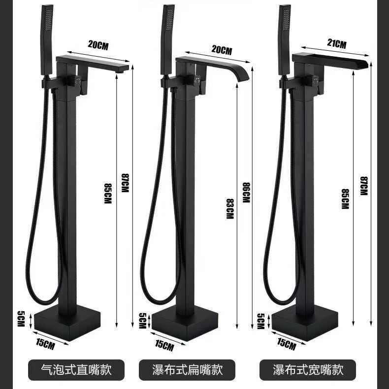 European and American Style Freestanding Waterfall Bathtub Faucet