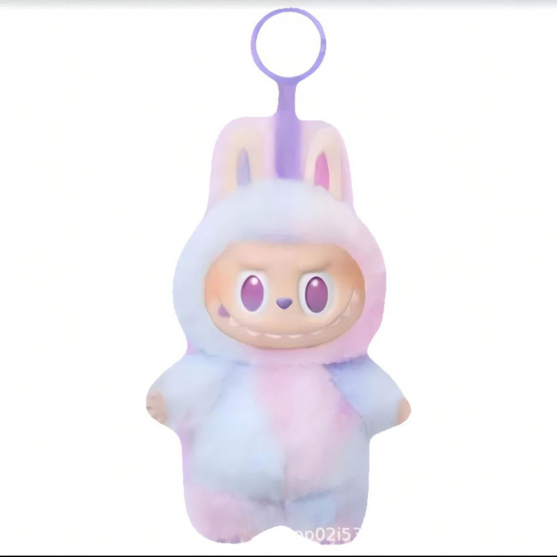 高品泡泡玛特拉布布三代前方高能搪胶脸毛绒挂件 LABUBU3.0盲盒|undefined