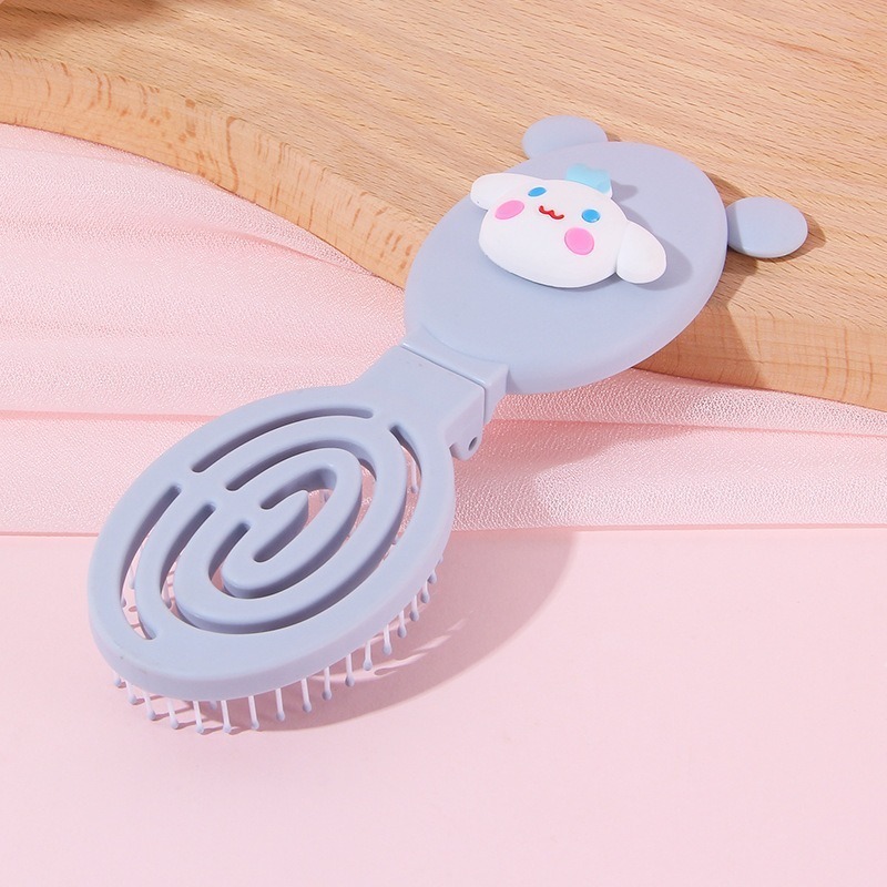 折りたたみ式小型コーム、ポータブル、女性向け、見栄えの良い子供向けのかわいいミニミラーマッサージコームオールインワンセット|undefined