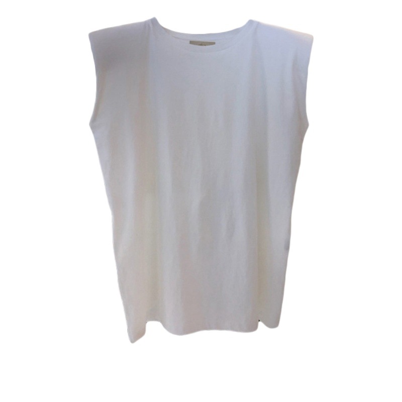Camiseta sin mangas para mujer, verano 2025, nueva estilo coreano, holgada, versátil, top estudiantil, chaleco de color sólido.