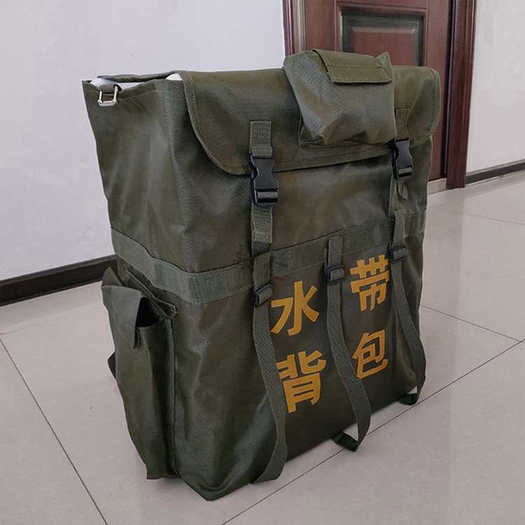框架式消防水带背包森林救援水带收纳包便携式水带双肩背包