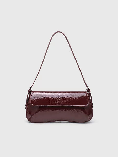 Cross-Border Wholesale Zr Home Flip Retro Armpit Bag 2024 Autum New Fashion Simple Baguette Satchel Shoulder Bag