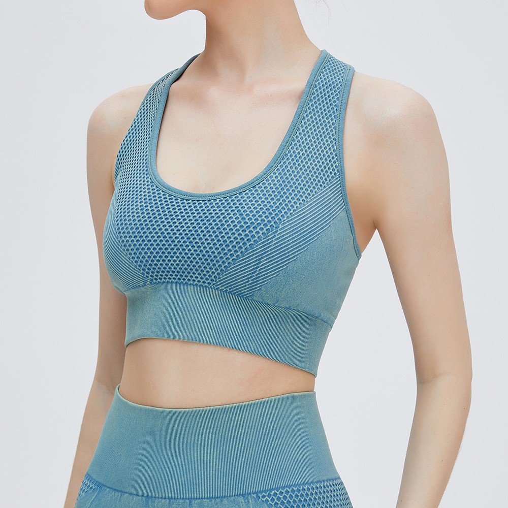 Verano nuevo europeo y americano absorción de choque push up yoga ropa deportiva chaleco fitness ropa interior chaleco deportivo sujetador para las mujeres