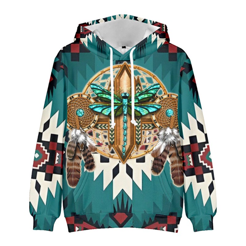 Friday Clothing 2023 Cross-Border New Indian Merchandise Street Fashion 3D Hooded Sweatshirt