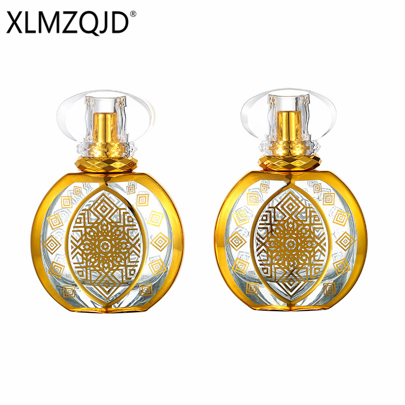 現貨BT384-50ml電鍍金色帶鑽南瓜玻璃瓶/分裝瓶/噴霧瓶/按壓空瓶