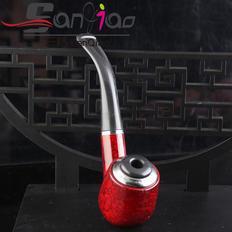 Resin smoke fighting old -style iron pot round cigarette cigarette cigarette dual -use, disassembly washing cycle filter entry -level traditional cigarette bucket 2