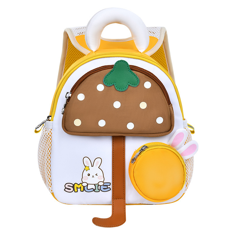 Nueva mochila escolar para niños de jardín de infantes paraguas de hongos de dibujos animados de jardín de infantes mochila ligera impermeable ultraligera reductora de carga para niños