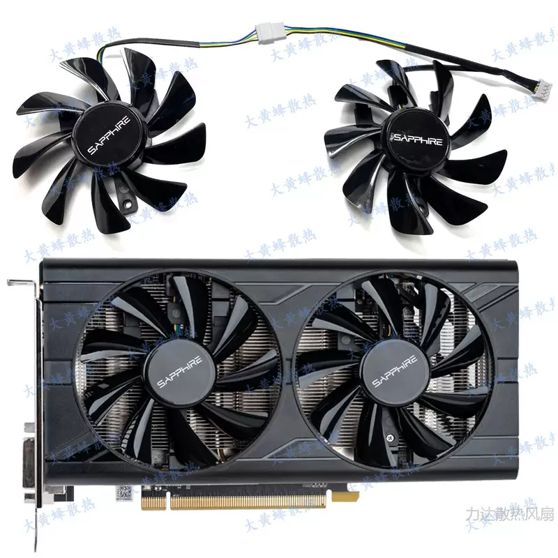 Видеокарта SAPPHIRE/Sapphire RX580 2048SP 8Г D5 Platinum V2 с вентилятором T129215SU