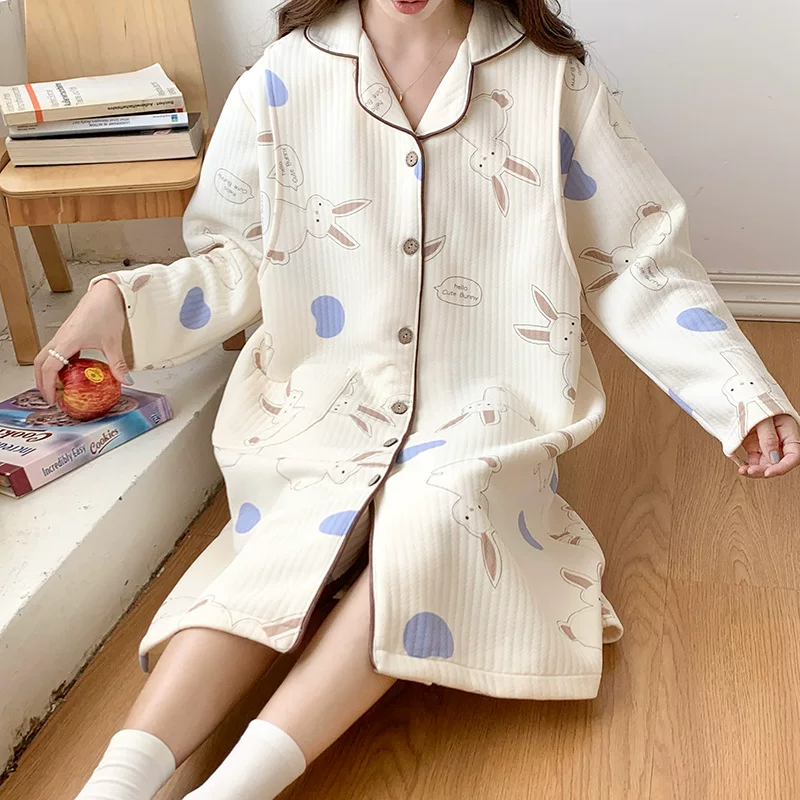 Demi-season long-sleeve for breastfeeding, autumn postpartum pijama for young mother