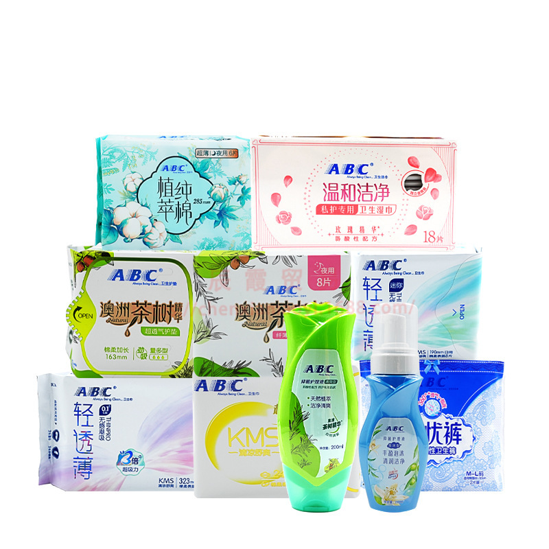 ABC卫生巾KMS清凉纤薄棉柔240mm透气日用10片正品 整箱批发代发|undefined