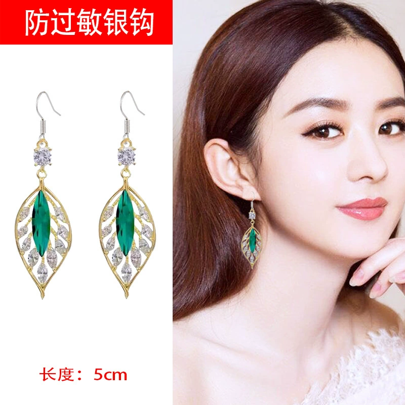 Silver needle, universal fashionable earrings, silver 925 sample, light luxury style, 2023 collection