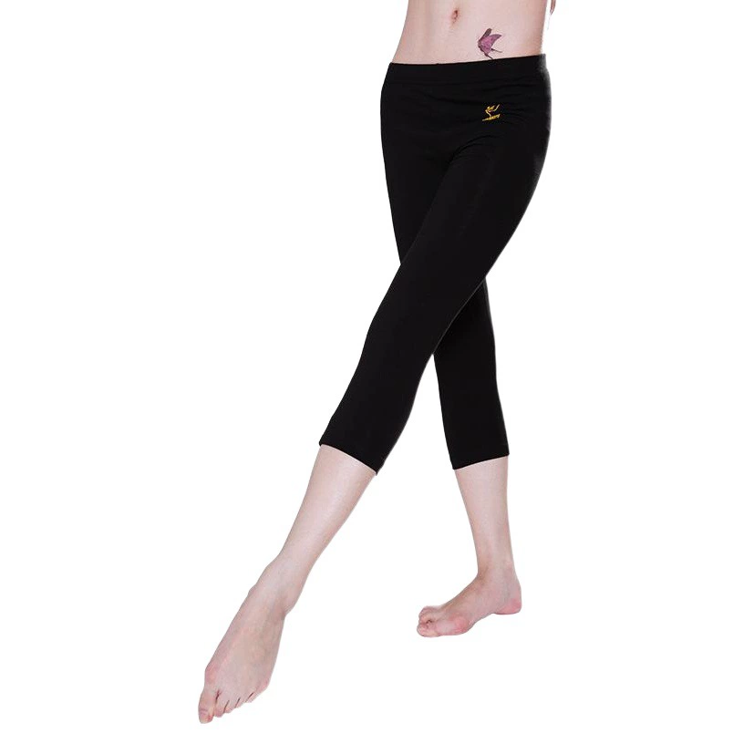 Красные танцевальные туфли, тонкие хлопковые весенне-летние классические танцевальные брюки, женские облегающие тренировочные женские танцевальные упражнения, узкие брюки-Капри 20093