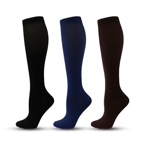 Amazon Elastic Socks Riding Long Cylindrical Compression Socks Men and Women's Lower Leg Outdoor Fitness Running Sports Pressure Socks 
