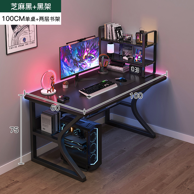 Escritorio compacto para computadora | Mesa simple para hogar, dormitorio o gaming | Escritorio moderno de estudio