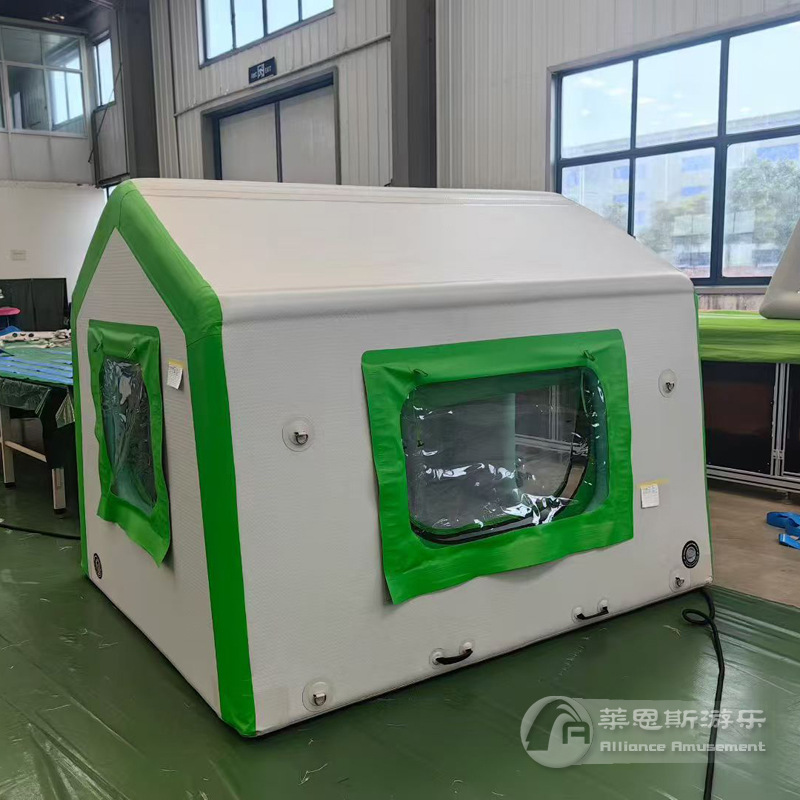 Inflatable tent made of woven fabric, suitable for self-driving camping, emergency rescue, and vehicle-mounted use, no steel frame required