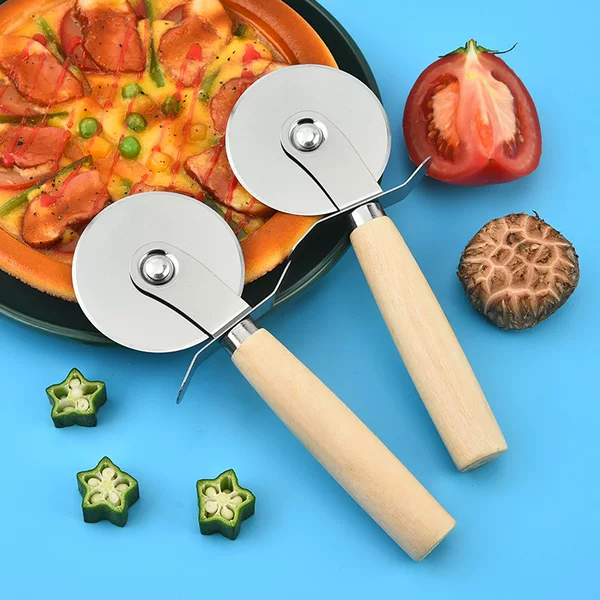 SOURCE Factory 430 stainless steel pizza cutter pizza cutter baking tool pizza cutter roller cutter pizza cutter