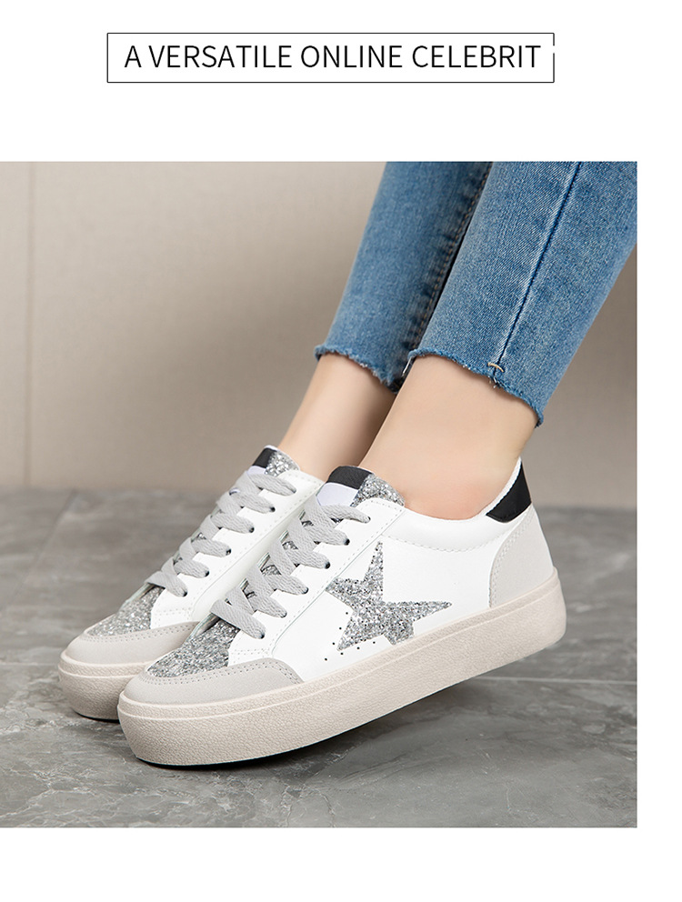 Lightweight Women's Casual Trainers With Non-slip Sole & Star_voghion.com