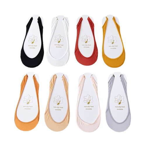 Suxuan Sponge Pad Half Palm Suspender Boat Socks Invisible Socks Women's High Heels Essential Socks Anti-Falling Socks