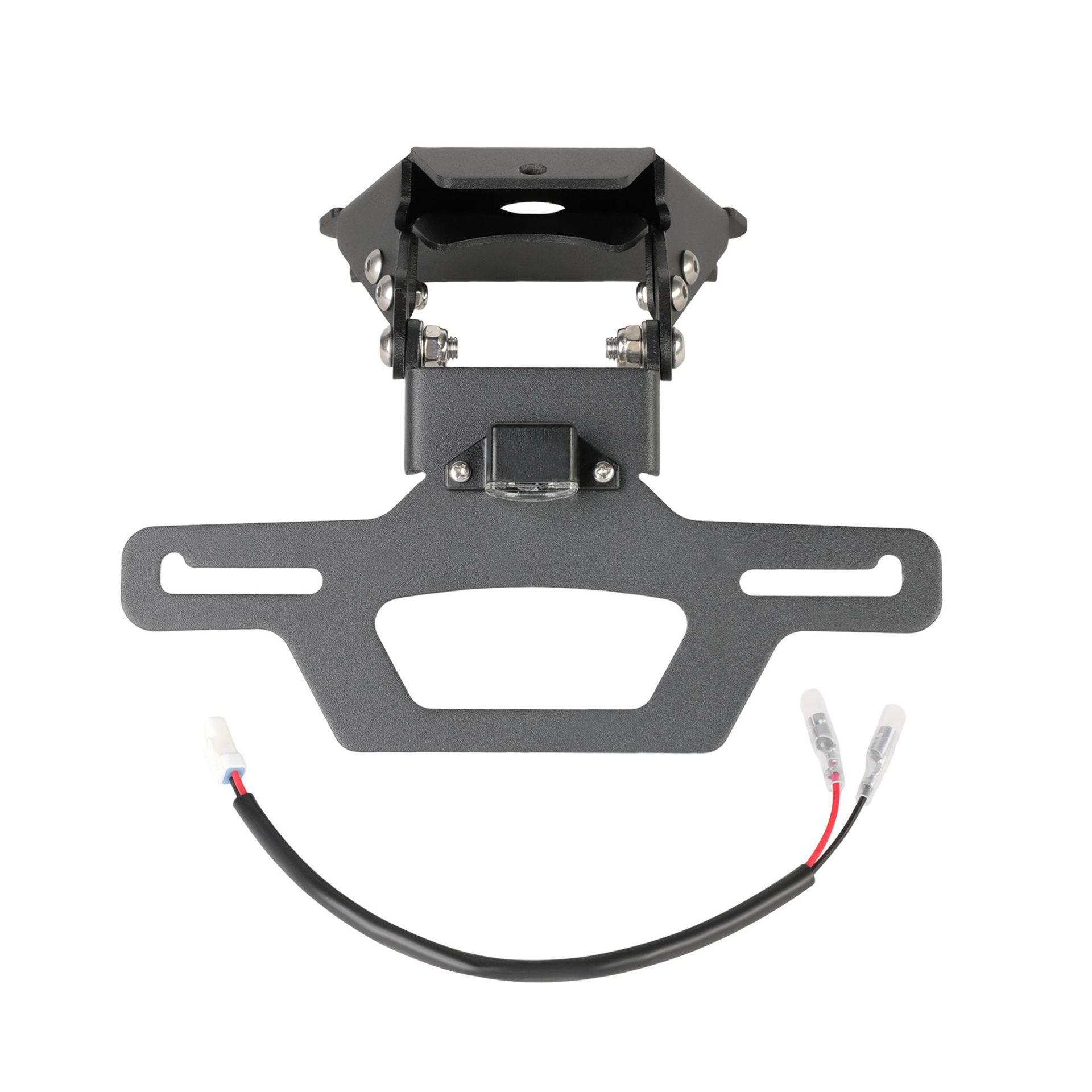 Aprilia Motorcycle License Plate Holder for Aprilia RSV4 1100 RS660 (License plate holder/license plate holder) - 24-ar6e0-folding-license-plate-holder-black