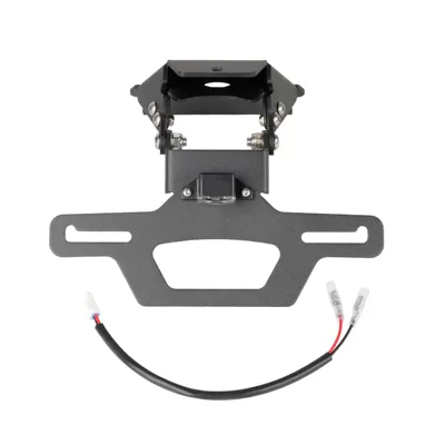 Suitable for Aprilia Rsv4 1100 Rs660 Modified Motorcycle License Plate Holder Short Tail Folding License Plate Holder (License plate holder/license plate holder) - 24-units-of-ar6e-100-off-stackable-license-plate-frame-black