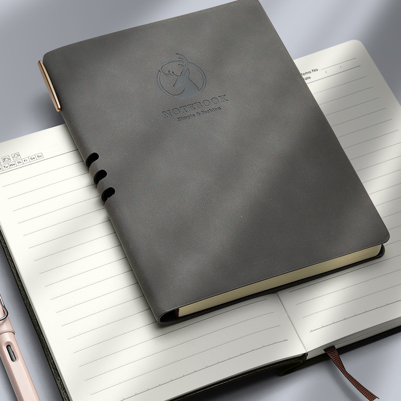 Cuaderno de notas de Shen Shi puede imprimir logotipo de cuaderno de negocios de trabajo de oficina de reuniones de actas de diario A5