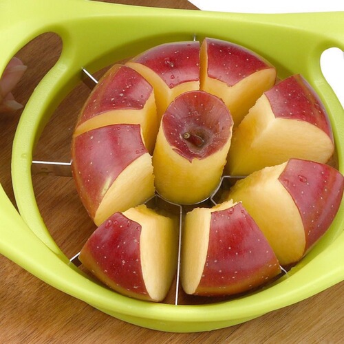 Manual Fruit Slicer Apple Slicer Stainless Steel Apple Cutting Kitchen Gadget