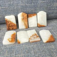 黄俏皮色阿富汗玉吊坠 玉器玉石雕刻挂件饰品 珠宝店直播货源使用