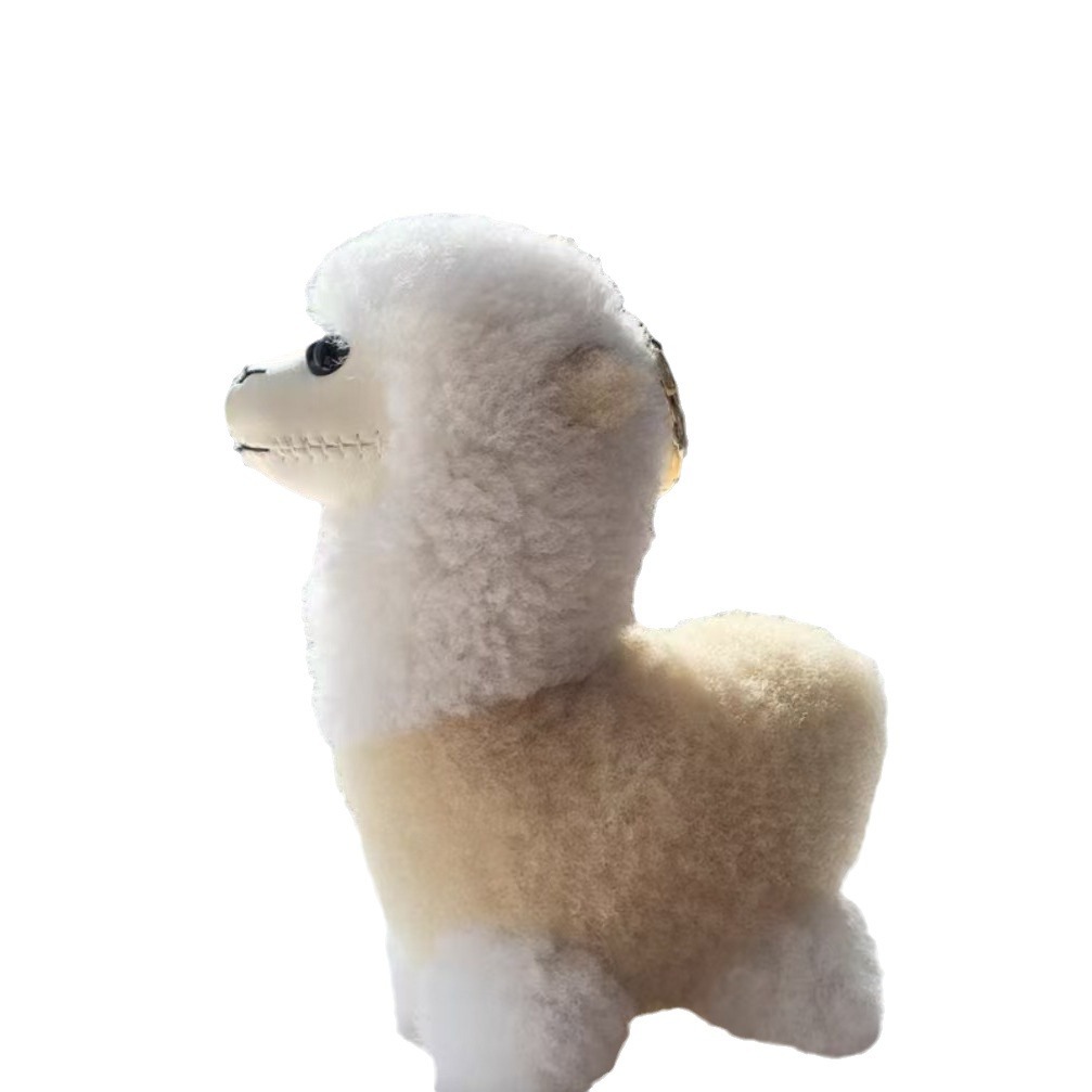 Nuevo lindo alpaca muñeca de peluche colgante muñeca de dibujos animados bolsos colgantes bolsos colgantes de llaves de automóviles