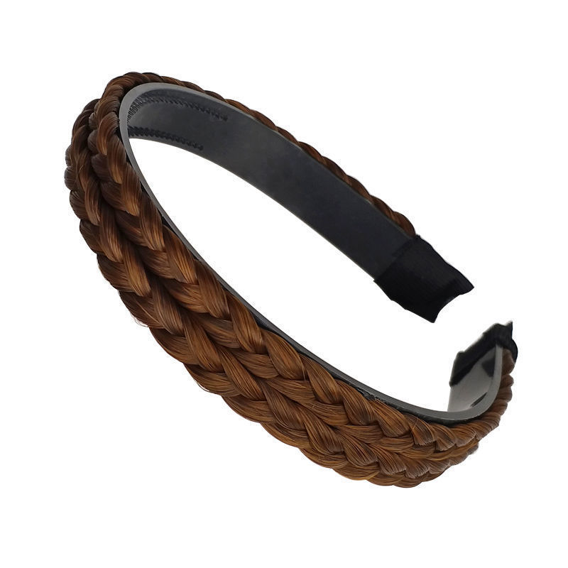 ESTILO OCCIDENTAL antideslizante de ala ancha sandwich Art Twist trenza de pescado peluca banda de pelo nuevo estilo horquilla con dientes antideslizante diario