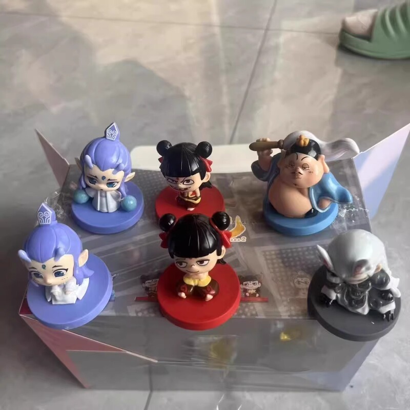 哪吒盲盒手办桌面摆件高级感小众萌粒公仔魔童闹海洞洞乐带奖品|undefined